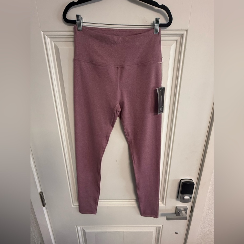 New Kyodan Yoga High-Rise Slimming Leggings in Heathered Mauve - Picture 2 of 10